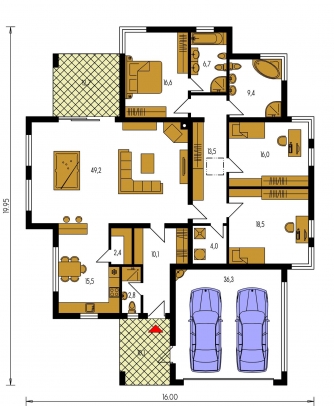 Floor plan of ground floor - ARKADA 6